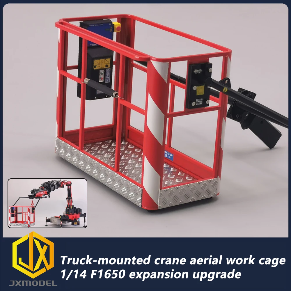 

JX Model Truck Crane Cage for RC 1/14 F1650 Truck Model Expansion Attachments Aerial Work Lift Cage FASSI Upgrade Parts