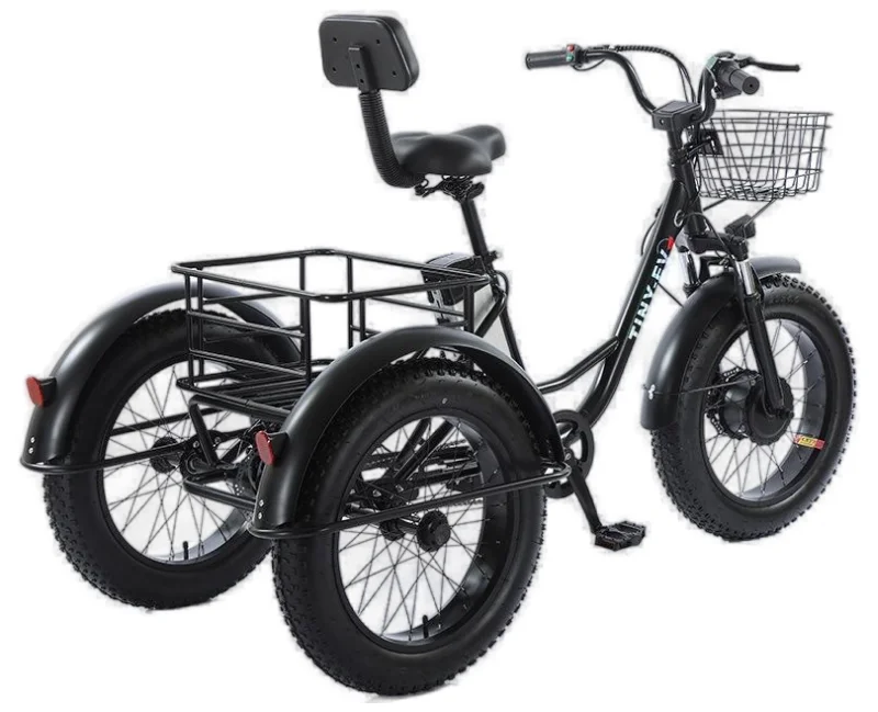 20-Zoll-Elektro-Dreirad mit fettem Reifen und Pedalunterstützung für Erwachsene, 48 V, 500 W, 12 Ah, leistungsstarkes Elektrofahrrad für Männer, abnehmbare Lithiumbatterie – Detail 11