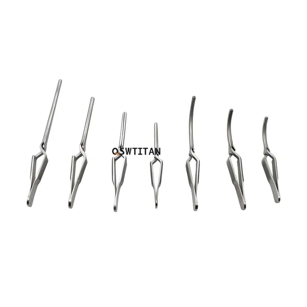 Arterial Venous Vascular Clip Straight / Curved Closer Temporarily Block The Venous Cross Hemostatic Clip