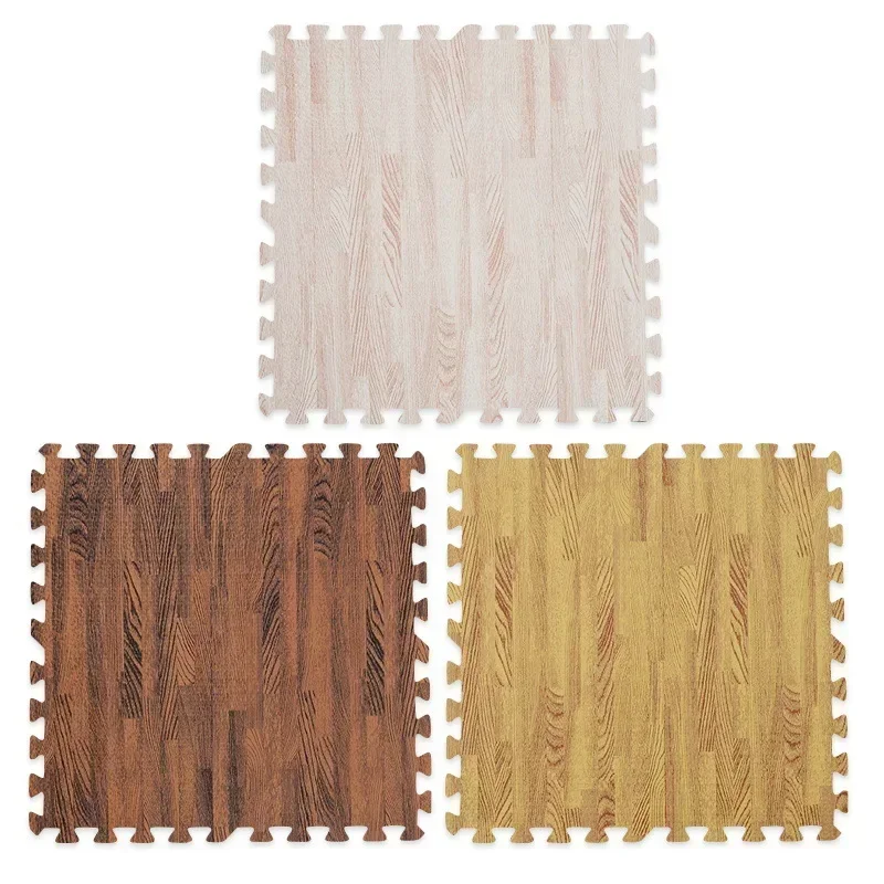 High Grade Wood Grain Foam Floor Mat Is Soft and Durable, Suitable for Baby Game Area Bedroom Splicing Floor Mat 30 * 30cm