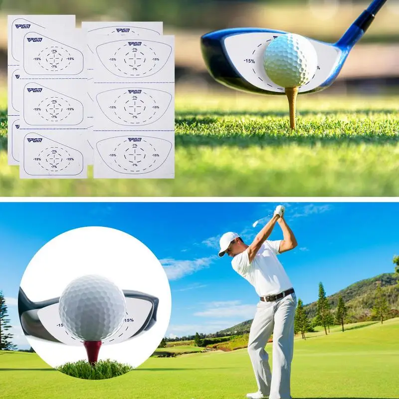 Golf Impact Stickers Set Improve Accuracy Club Impact Tape For Getting Hitting Point Hitting Swing Trainer Equipment