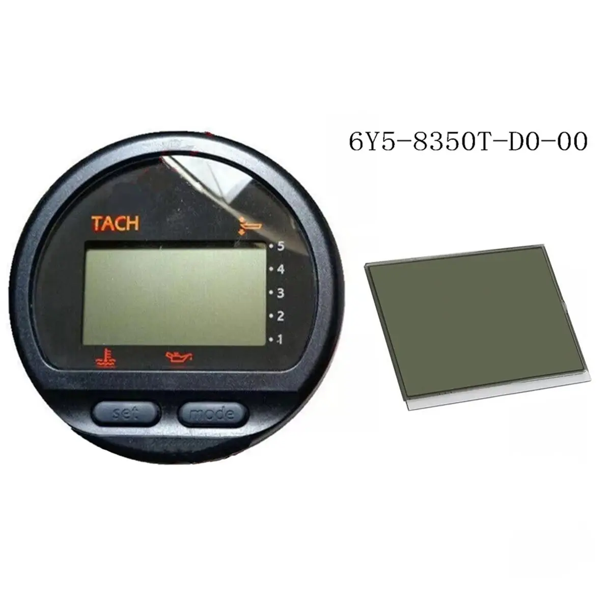 Portable Motorcycle Digital Multifunction Tachometer Gauge Unit LCD Display for 6Y5-8350T-D0-00