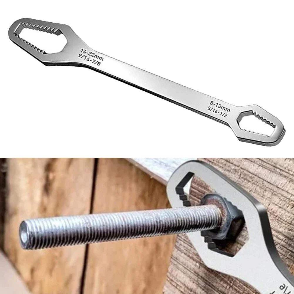 مفتاح ربط توركس 1 × 8-22 ملم قابل للتعديل من الكروم والفاناديوم الصلب خفيف الوزن. أدوات إصلاح محمولة متعددة الوظائف