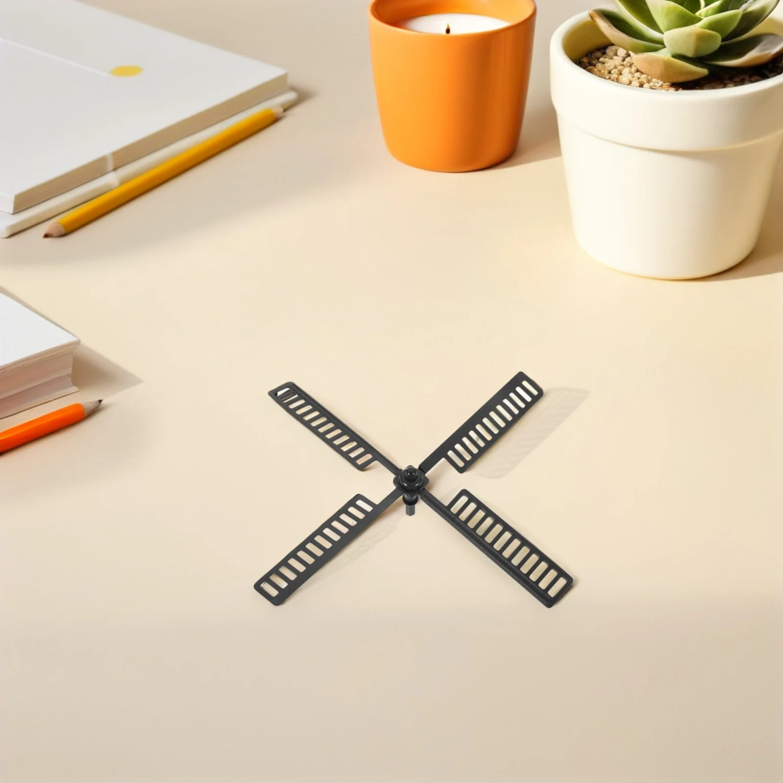 

2Pcs Solar Windmill Leaves Plastic Replacement Parts for Outdoor Decorative Accessories Solar Wind