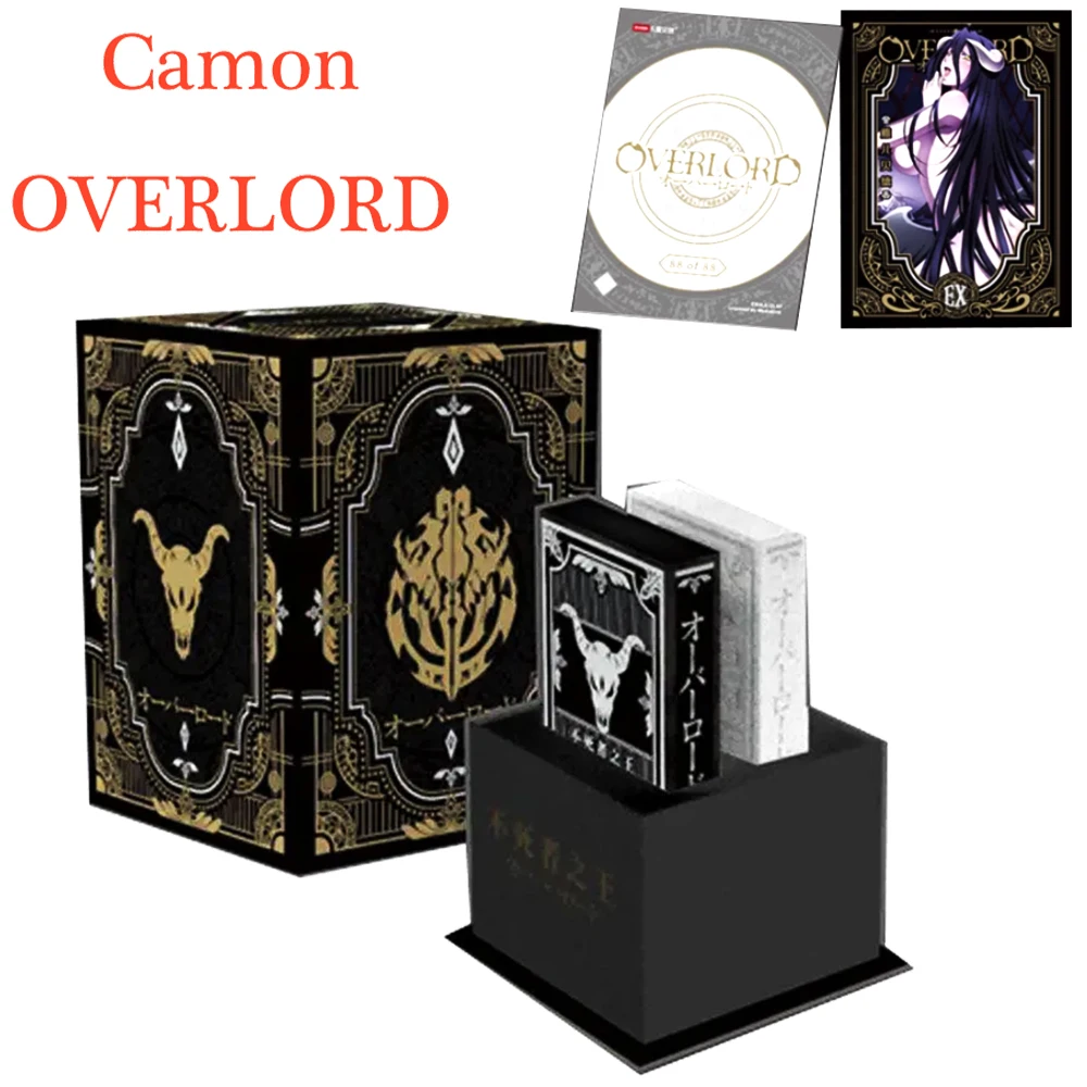 Anime Overlord Limited Edition Collection Card Metal Drop Glue Silver Card Board Game Blind Box Games Toys And Hobbies Gift