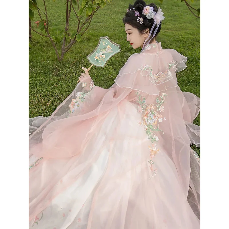 

az15Chinese Style Traditional Hanfu Cosplay Costume Princess Dresses Improved Fairy Elegant Beautiful Girl Asian Retro Fashion