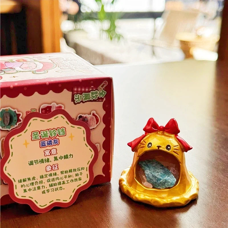 창의적인 크리스마스 소원 크리스탈 스피릿 리틀 빈 블라인드 박스 크리스탈 주변 장식품 귀여운 크리스마스 선물