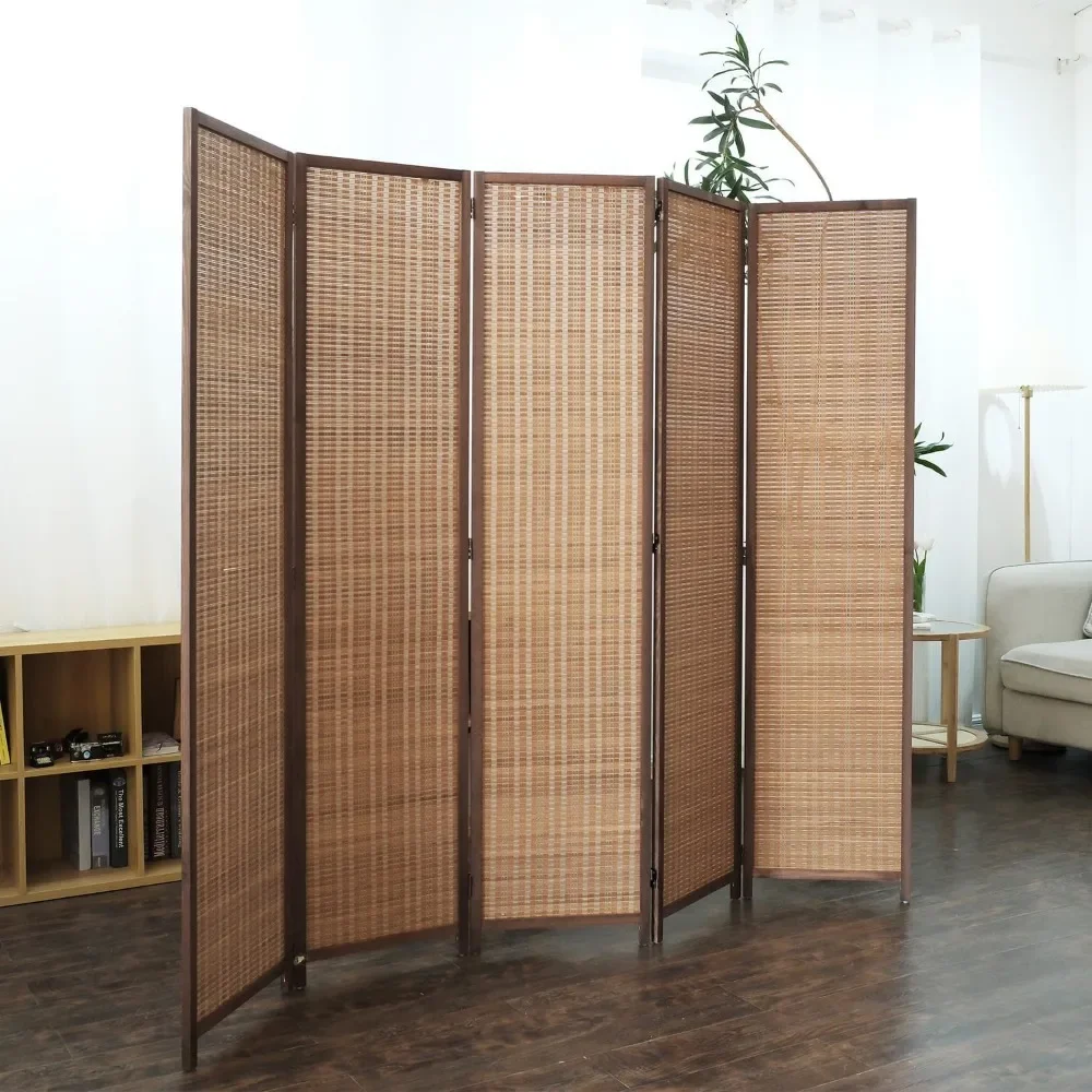 Imagem -05 - Bamboo Room Divider Screen For Room Separation Partition Home Decor Jardim