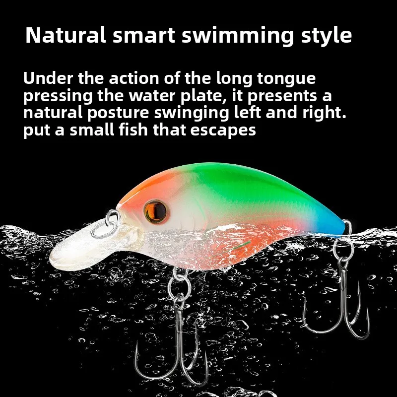 60mm 10g hochet son Wobblers pour brochet bar Thrill tonnerre flottant leurre de pêche artificiel dur appât peu profond plongée manivelle