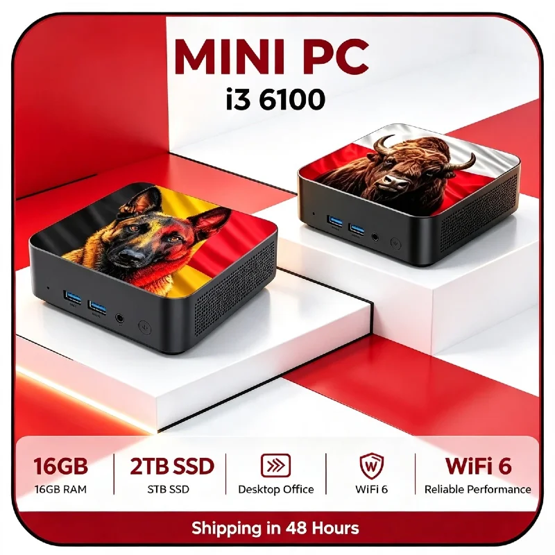 Pc Gaming Laptop - Intel Core i3‑6100 Mini Gaming Desktop