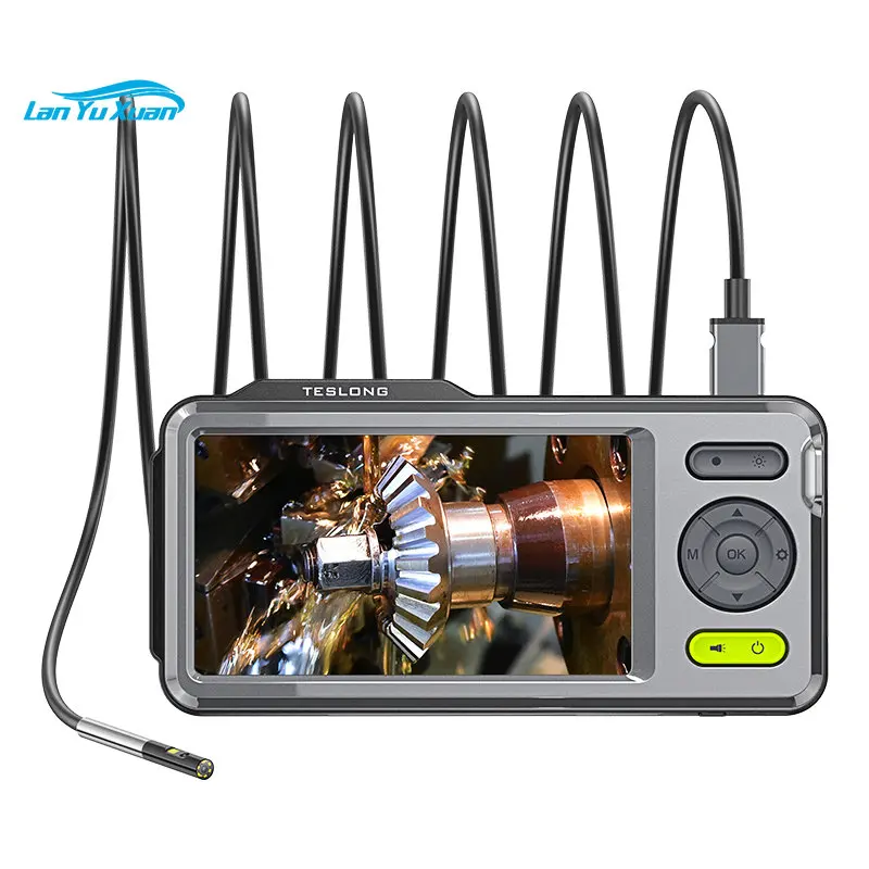 

Teslong Smart 5MM Dual Lens Inspection Camara 1280*720P 5M Snake Cable HD Industrial Borescope Diagnostic Tool Endocope