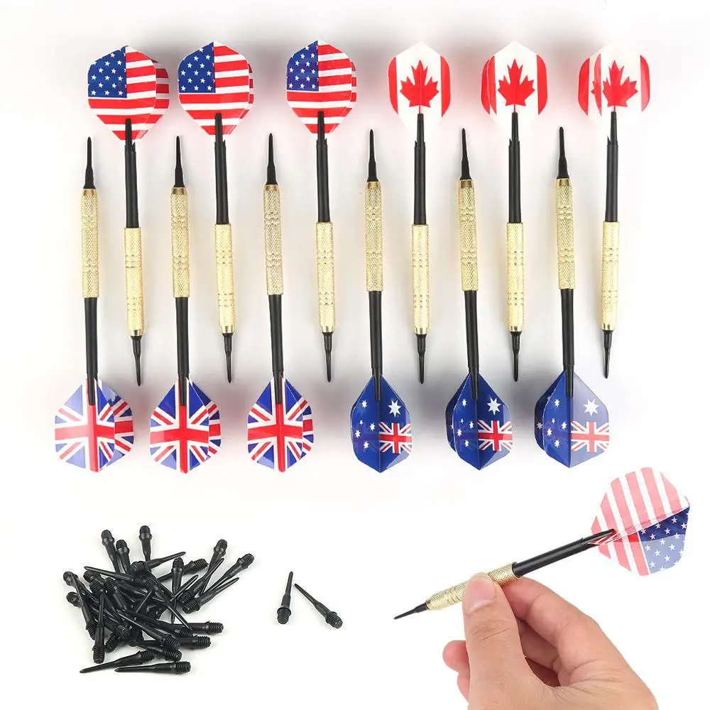 Dardo volante professionale punta dell'ago in acciaio al tungsteno dardo Premium Soft Tip freccette Set Flying Needle Sport Outdoor Indoor Darts
