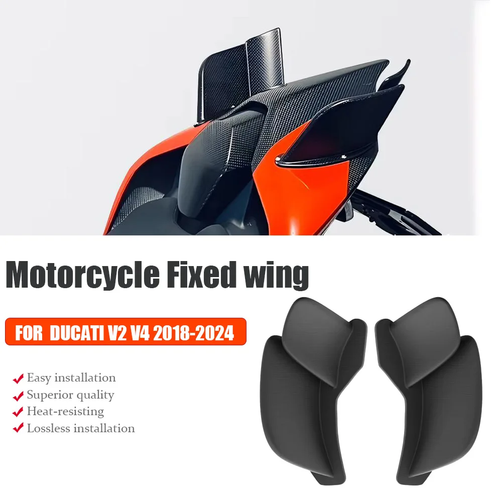 

Fit For DUCATI Panigale V2 V4 V4S V4R Tail Fixed Wing V2 V4S V4R 2018-2024 Winglets Streetfighter Motorcycle Accessories