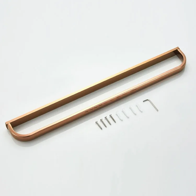 57 cm Handtuchhalter Badezimmer Anhänger Messing Roségold einpoliger Handtuchhalter Handtuchhalter