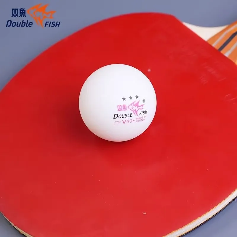 オリジナル ダブルフィッシュ WTT 3 スター卓球ボール (WTT 公式ボール) ダブルフィッシュ 3 スター卓球ボール ITTF 改良