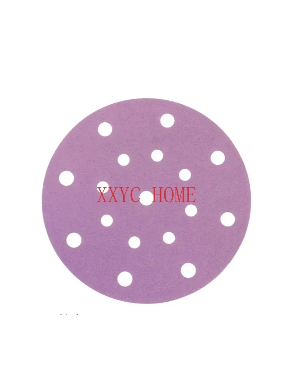 100Pcs 6 Inch 17 Hole Disc Sandpaper Self Adhesive Purple Sand Paper Diameter 150MM