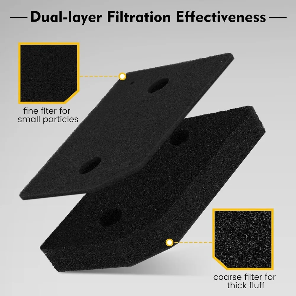 2 Pcs Plinth Filter for Miele 9164761 T1 Dryer Parts Heat Pump Tumble Dryer Foam Filter Washable & Double Layer Filtration