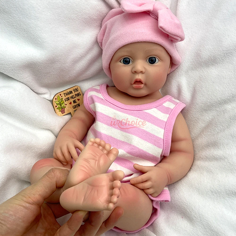 ตุ๊กตาซิลิโคนรีบอร์นเด็กผู้หญิงขนาด 18 นิ้ว เหมือนจริง ปากเปิด ทารกแรกเกิด ทำมือ ทาสีด้วยมือ ตุ๊กตารีบอร์น สำหรับนักสะสมและผู้ที่ชื่นชอบตุ๊กตา