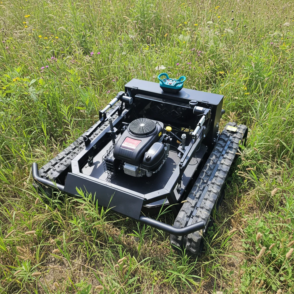 Customize Remote Control Crawler Lawn Mower 90cm Cutting Width Garden Grass Cutter