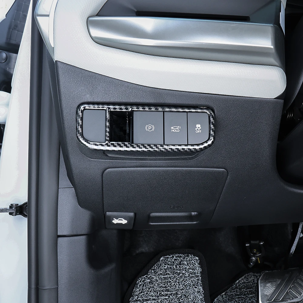 إطار فرامل إلكتروني للسيارات منطقة زر ملحقات الديكور مادة ABS لمحرك اليد اليسرى KIA EV4 2025-2026 #3