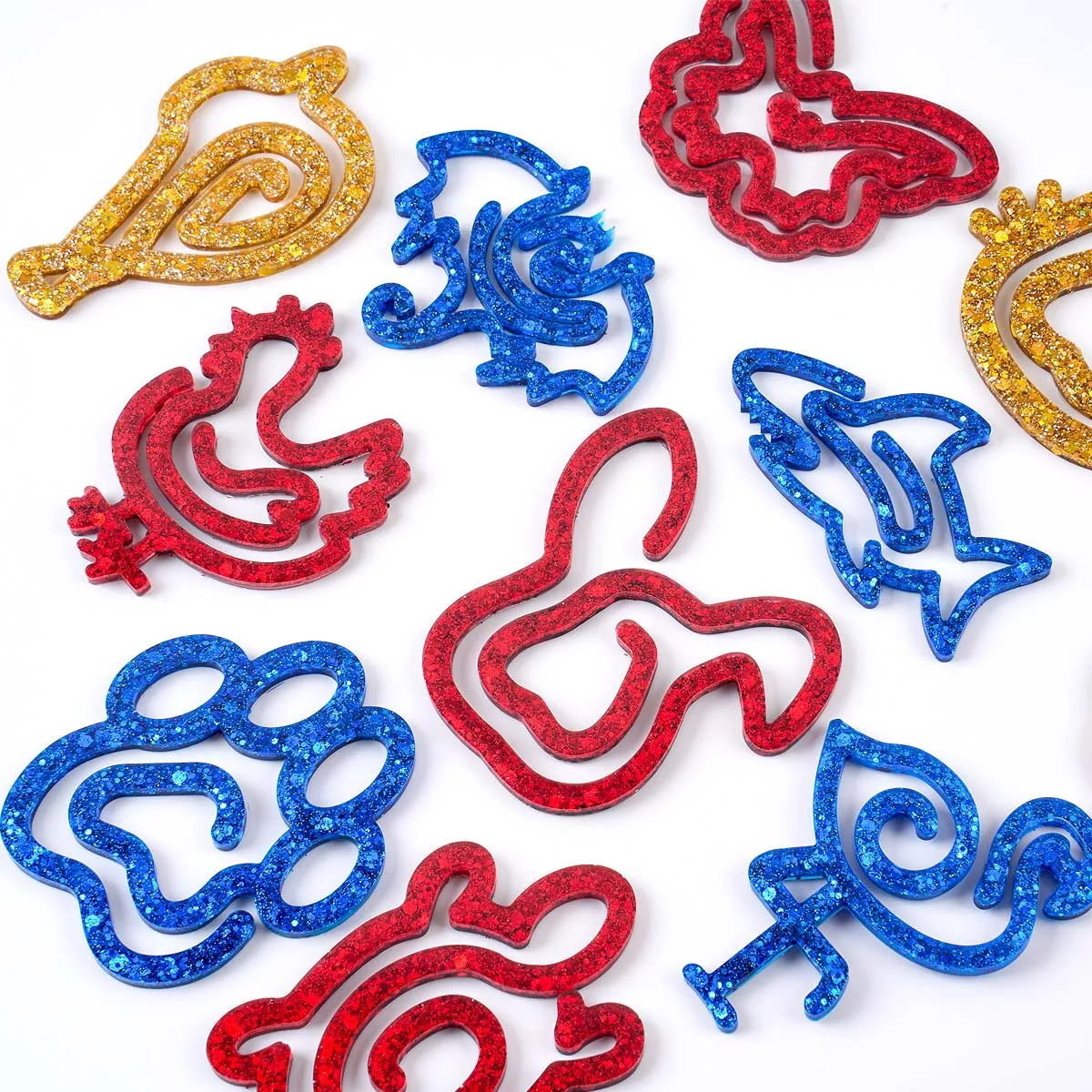 3D Animal Bookmark Silicone Mold DIY Handmade Cat Tortoise Shape Paperclip Crystal Epoxy Resin Craft Molds Home Office Decor