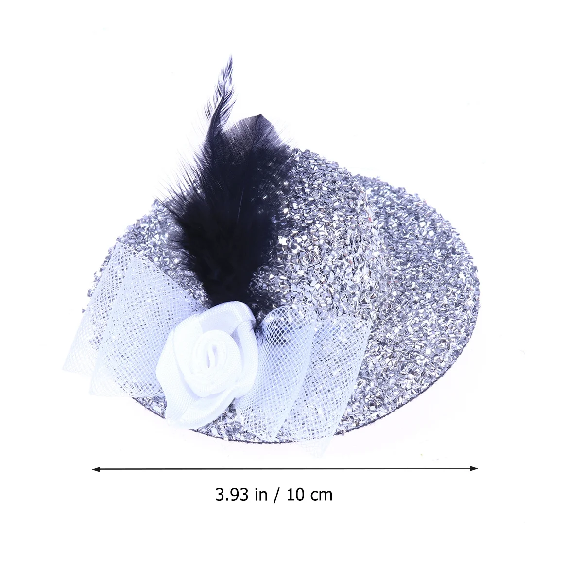 

Shine Small Hat Women Lightweight Comfortable Durable Headwear Lace Decorated Attractive Charming Photo Prop For