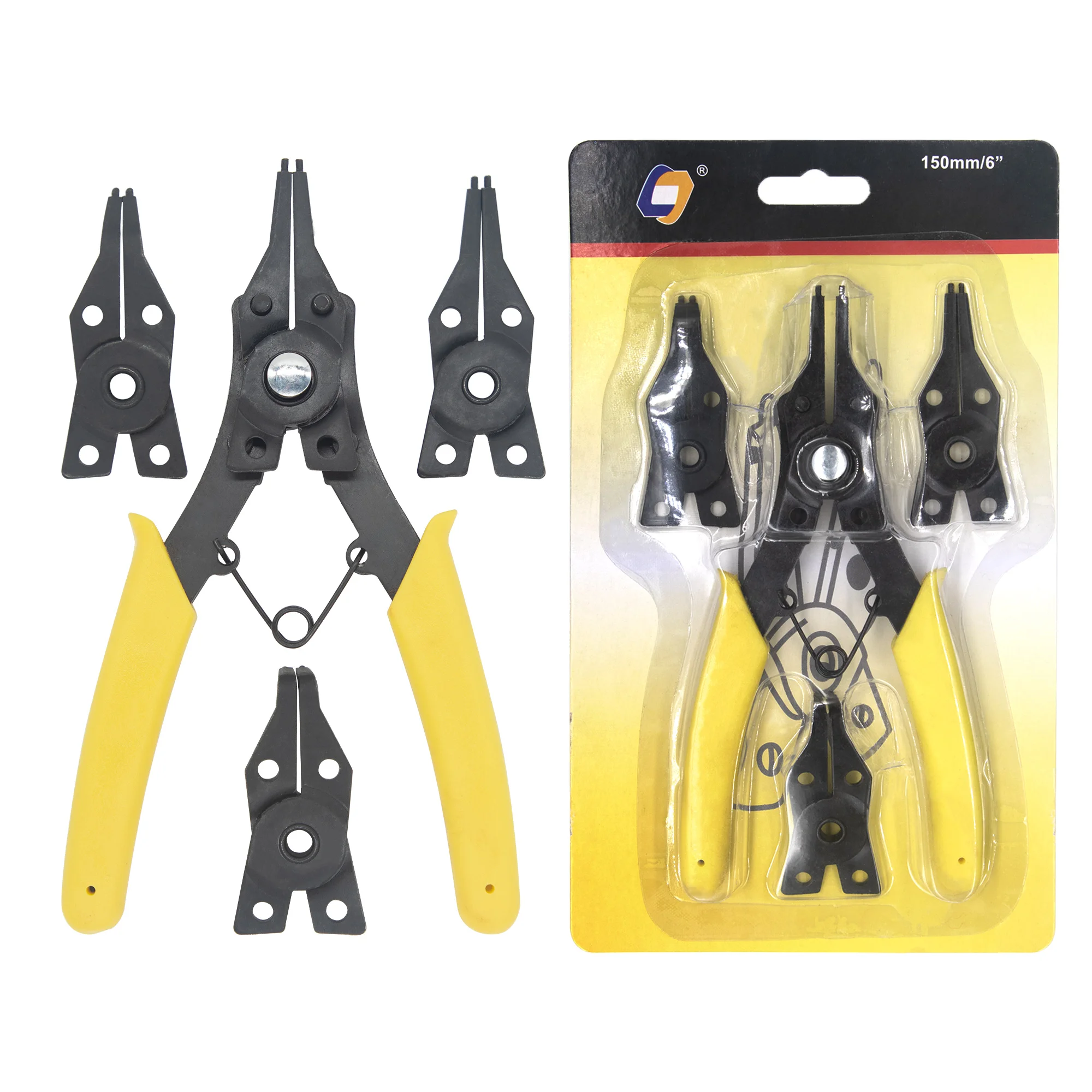 4-in-1-Multifunktions-Sicherungsringzange, Multi-Crimp-Werkzeug, interner externer Ringentferner, Sicherungsring-Zange, Werkzeuge