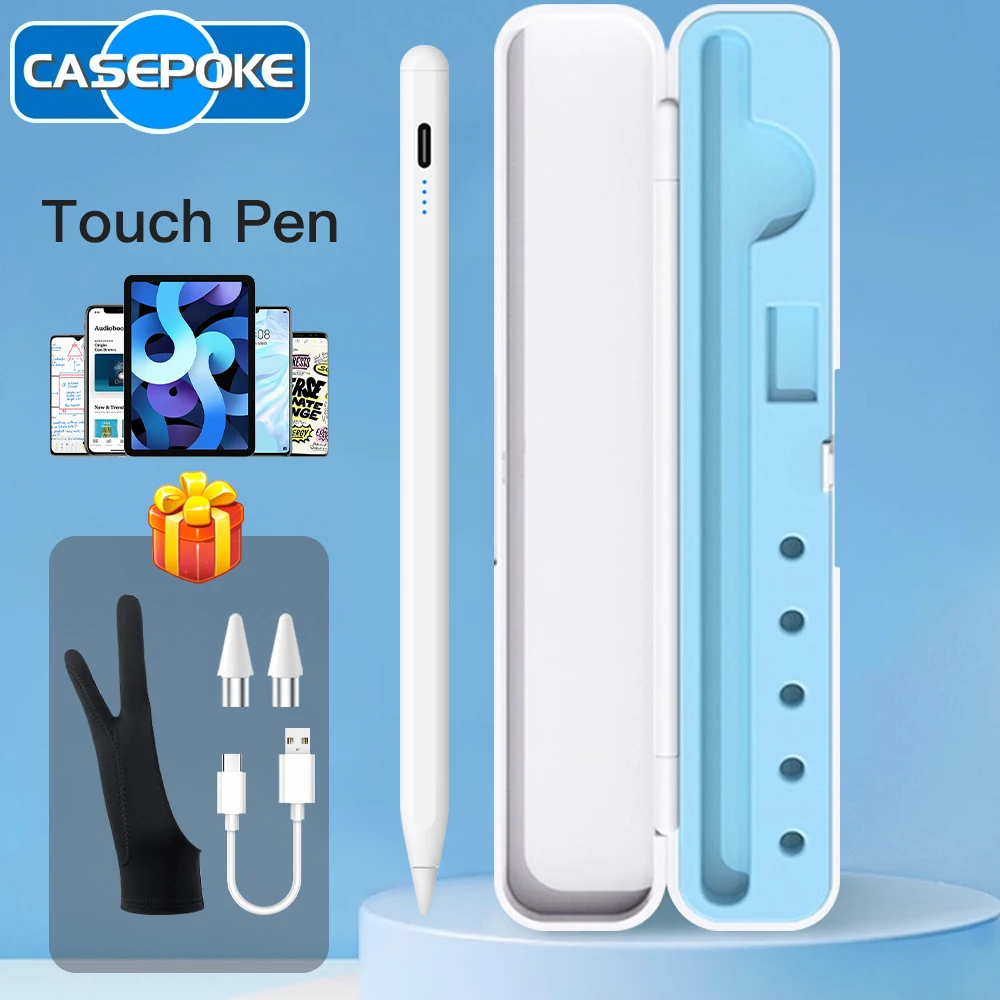 

Универсальная сенсорная ручка 2025 года с пеналом для Samsung Huawei Xiaomi, Android IOS, планшета, телефона, стилуса с емкостными перчатками