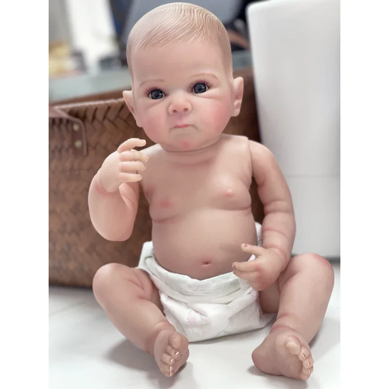 45cm Bettie Newborn Full Vinyl Girl Body Reborn Baby Doll Real Picture Handmade Hand-Drawing Hair Visible Veins