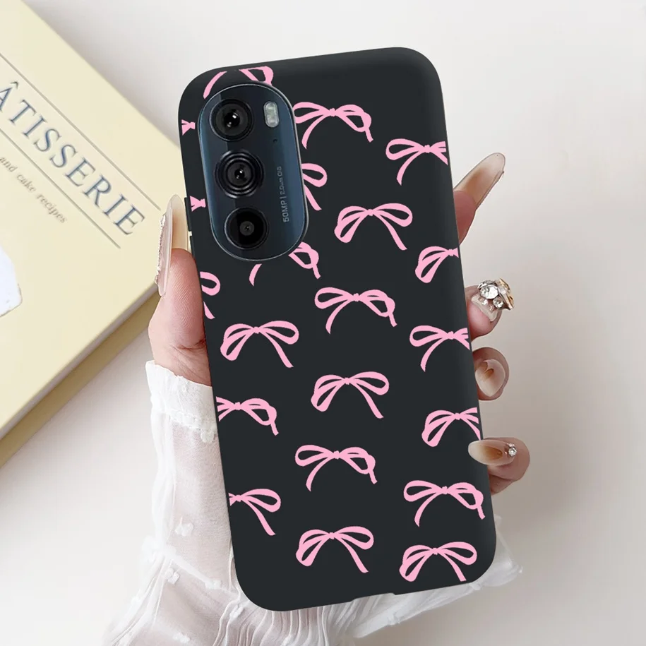 For Motorola Edge 30 Pro Case XT2201-1 Cover Lovely Panda Bowknot Silicone Shockproof Cover For Moto Edge Plus 2022 Edge30 Funda view 4