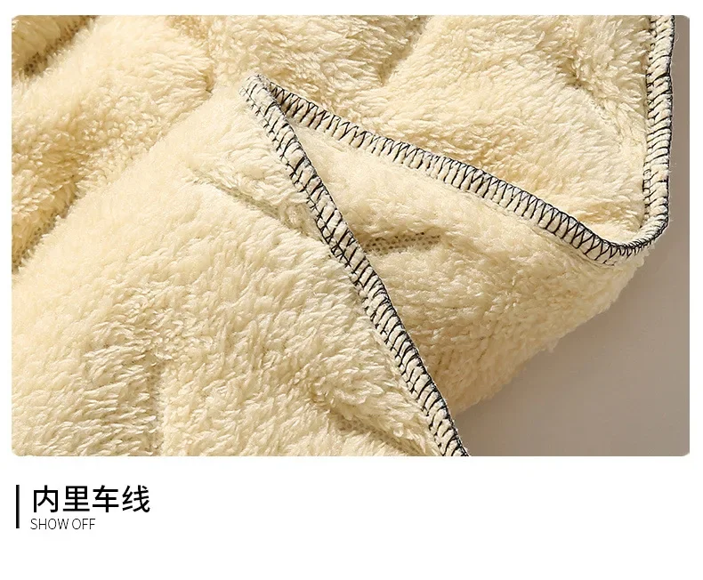 2025 Winter Fleece Tracksuits Men\'s 2 Piece Running Set Warm Jacket Pants Sweatpant Thick Plus Size Korean Sportswear Men