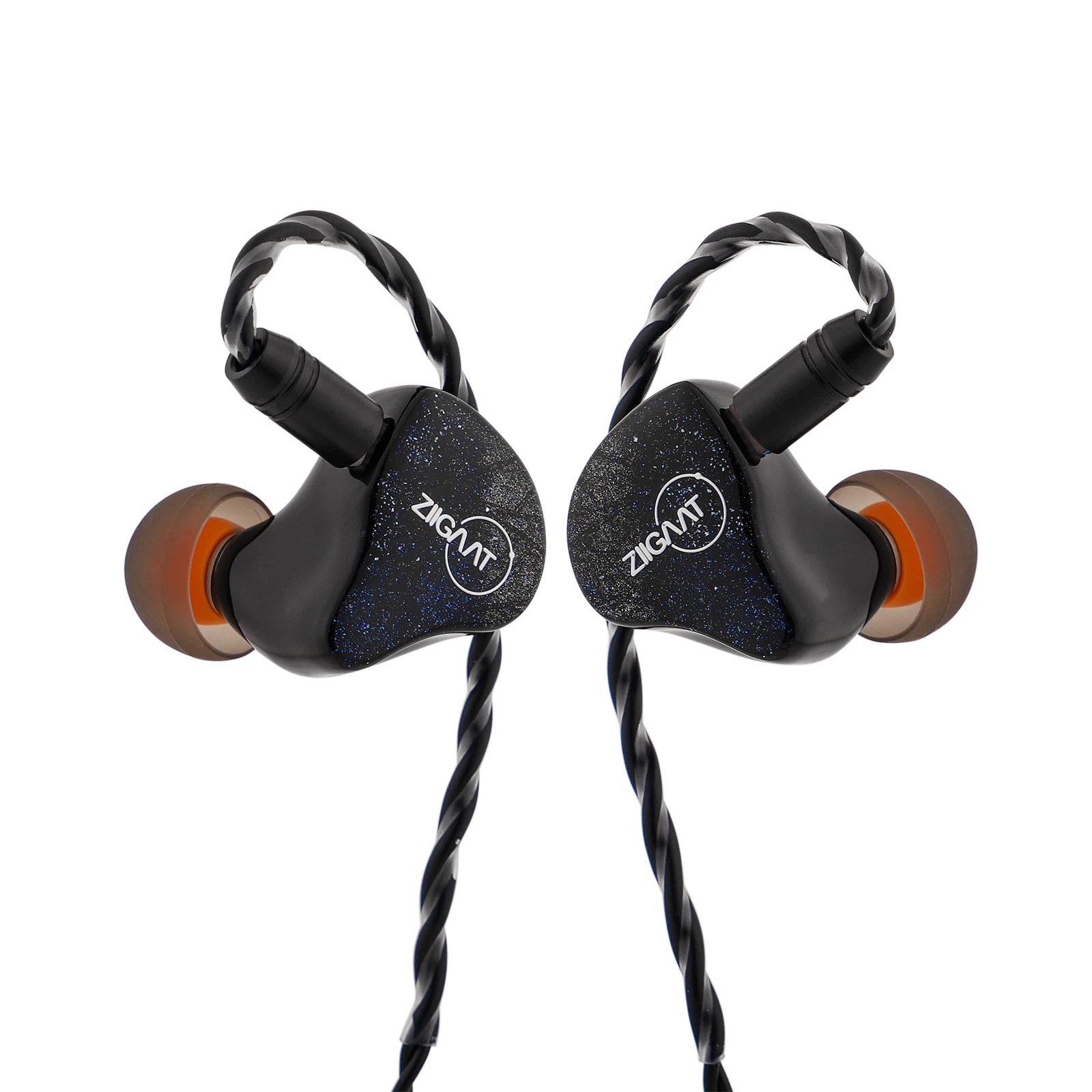 ZiiGaat Lush Studio 1DD + 4BA Hybrid IEM Hifi سماعات أذن سلكية مع توازن نغمي محايد للاستماع المتميزين