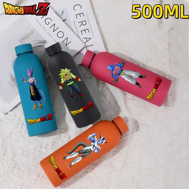 

Anime Dragon Ball 500ml Vegeta Fashion Stainless Steel Children's Warm Cup Portable Outdoor Sports Water Bottle Gift for Friend