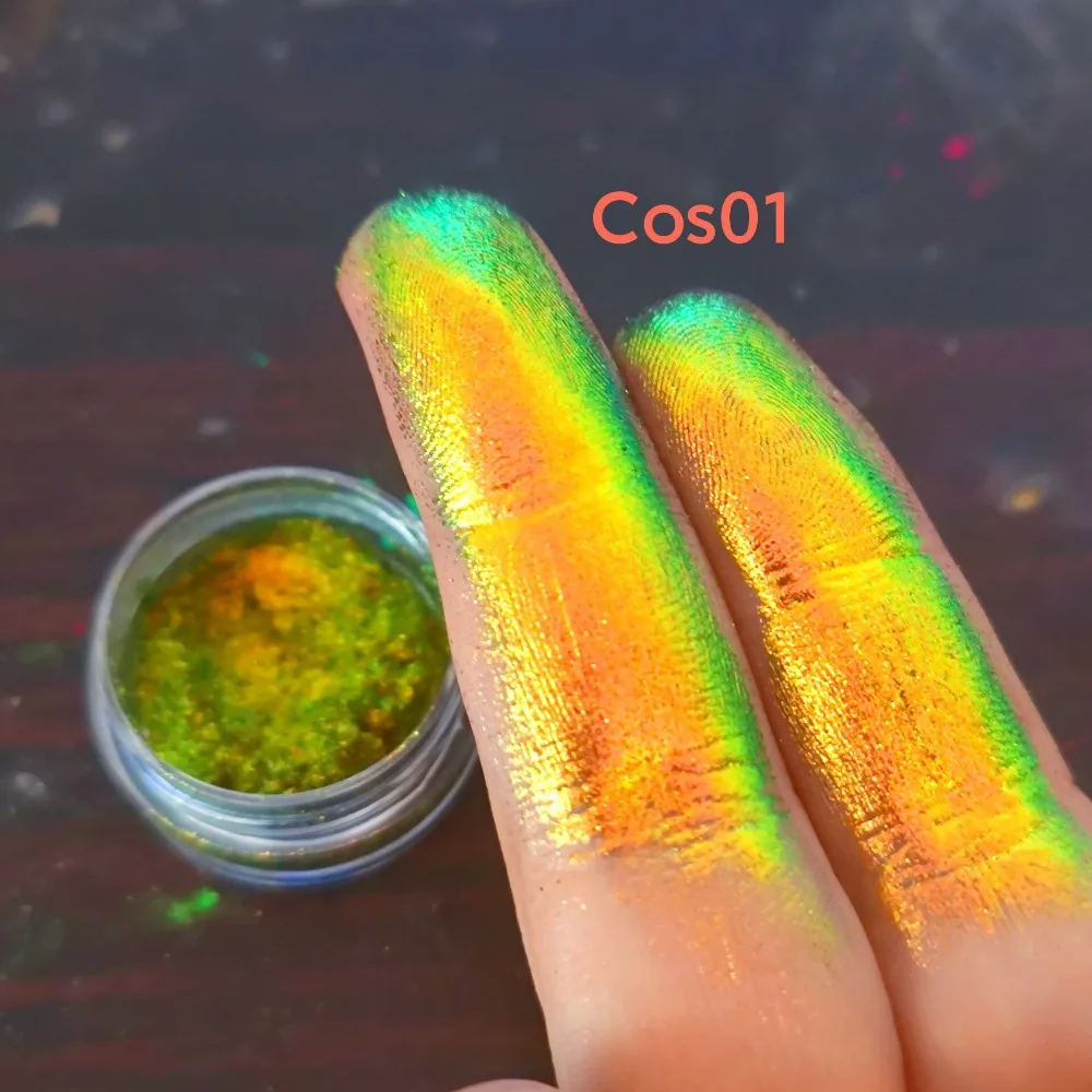 Shining Eyeshadow Infinite Chrome Laser Eyeshadow Glitter Colorful MultiChrome Eyeshadow Powder 0.2g Mini Ultra Fine