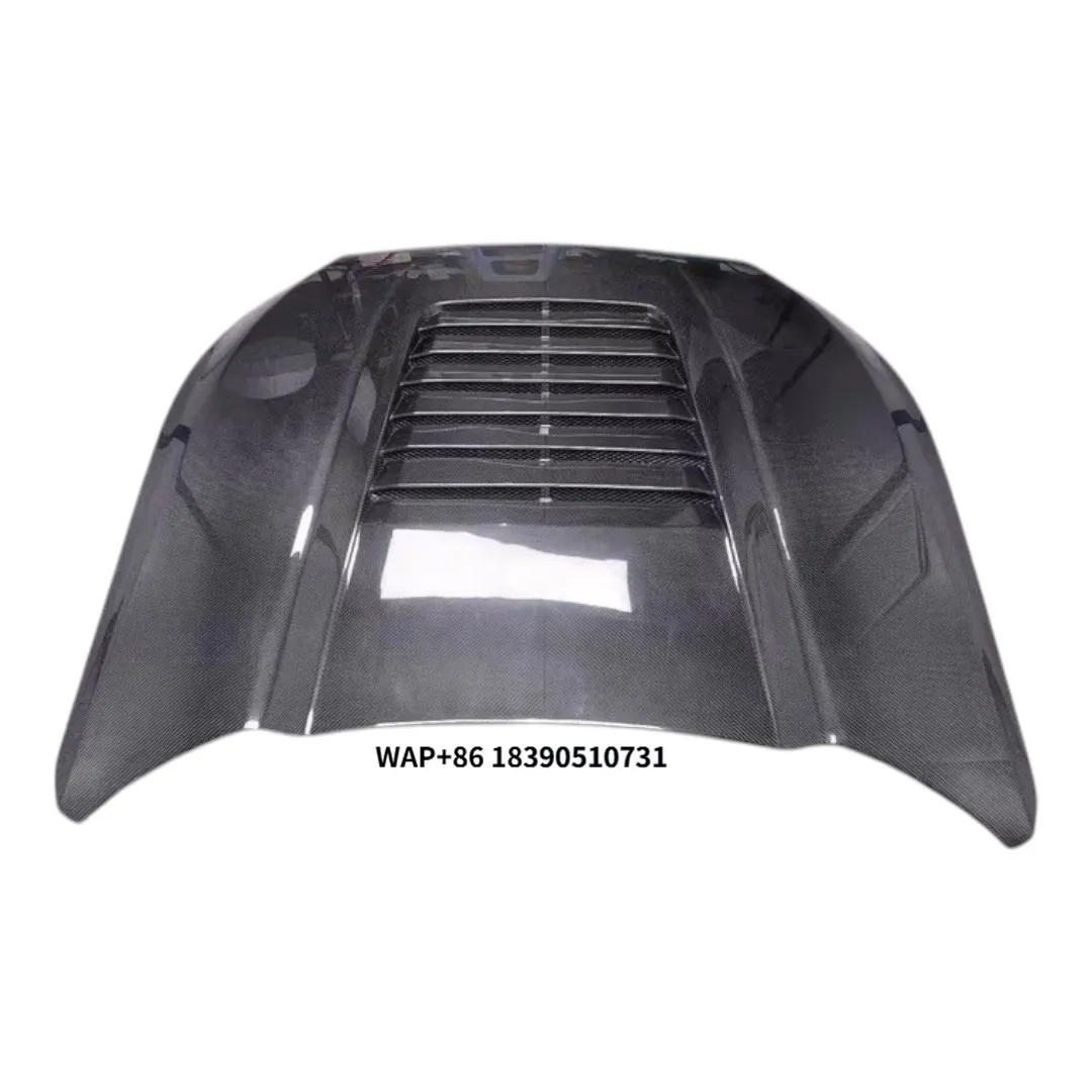 

AC Style Carbon Fiber Fibre Front Bonnet Engine Hood for Mustang GT EcoBoost Dark Horse 2024 2025