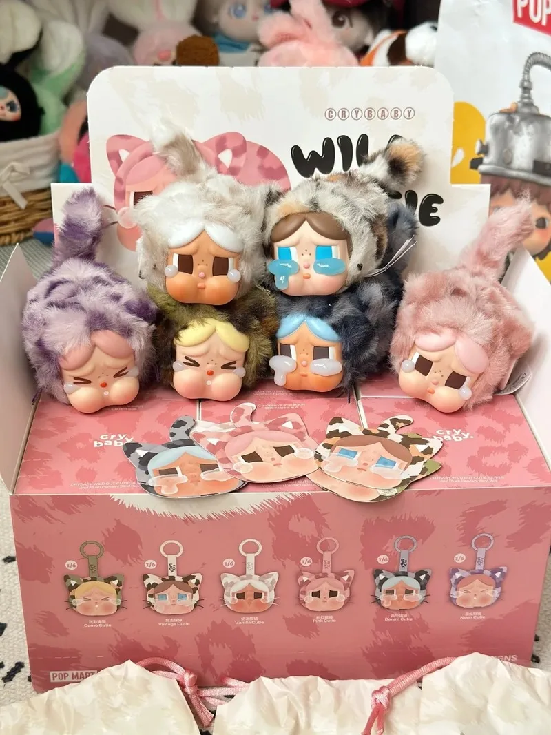 Genuine Pop Mart Crybaby Wild But Cutie Series Vinyl Blind Box Toys Kawaii Surprise Mystery Box Toys Gifts