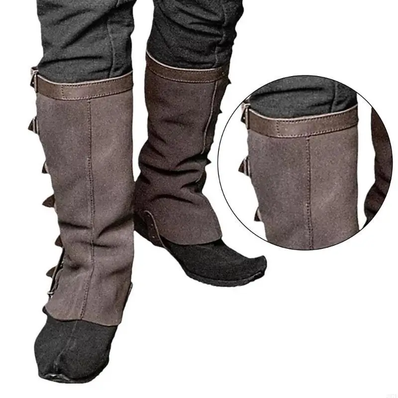 2025 neue mittelalterliche Stiefelüberzüge Gamaschen Krieger Ritter Cosplay Kostümzubehör