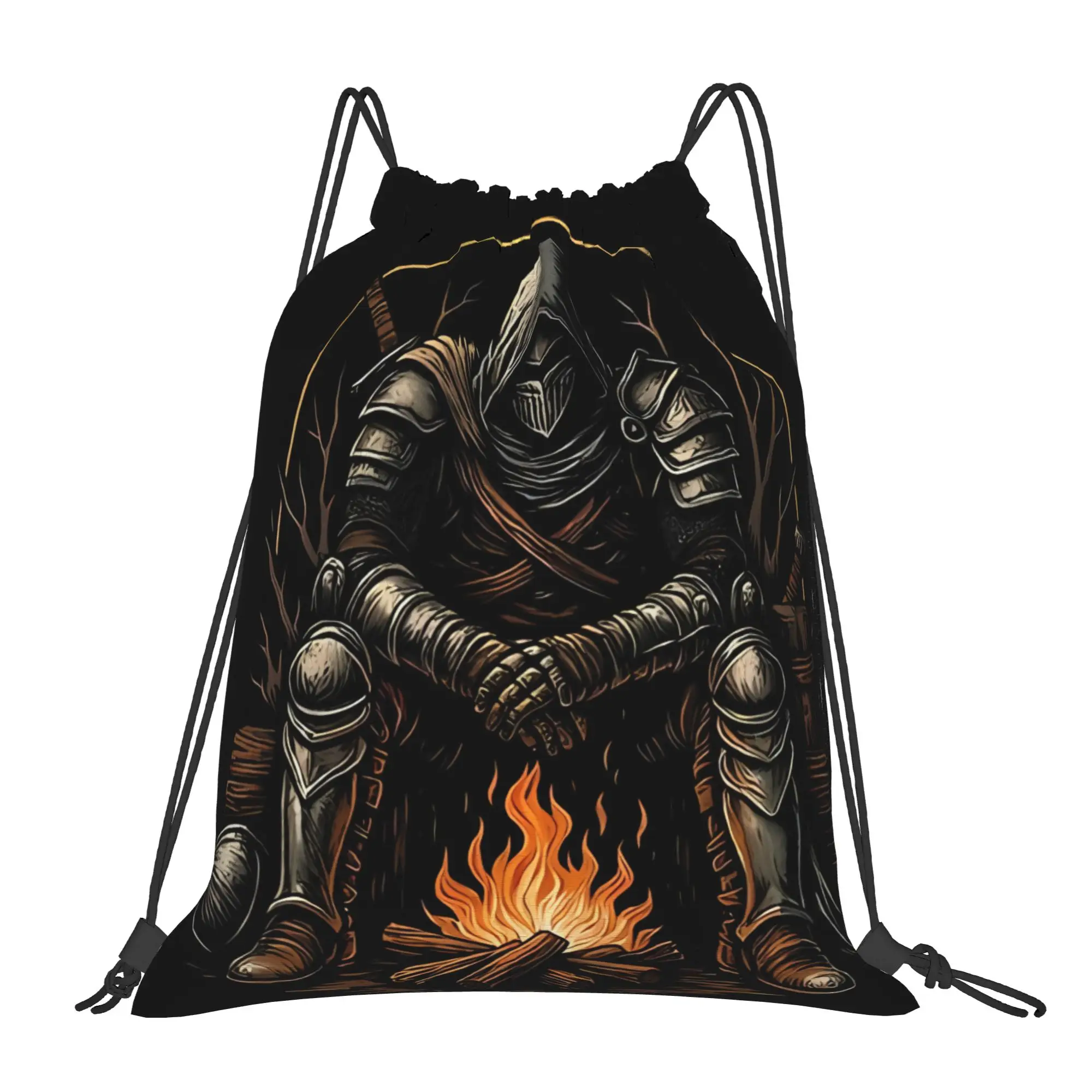 Knight By The Bonfire DDark Souls Backpack Office Workers Daily mochila Large Capacity Schoolbag Back To School Season