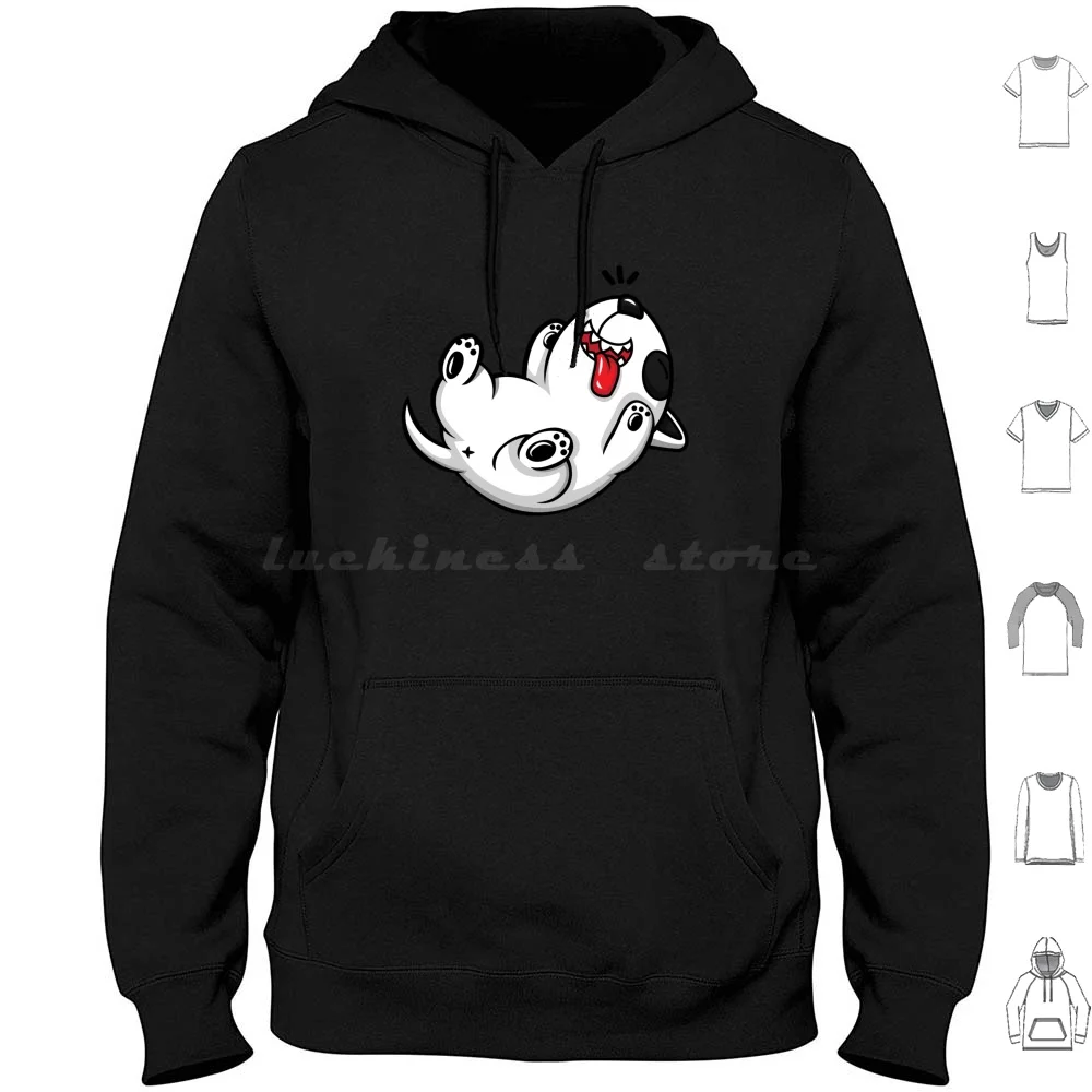 Cute Bull Terrier ( Version 1 ) Hoodie cotton Long Sleeve Dog Bull Terrier Dogs Pitbull Terrier Puppy Pet Pit Bull