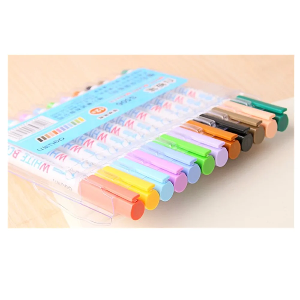 12 Colors/set Whiteboard Marker Non Toxic Dry Erase Mark Sign Fine Nib Set