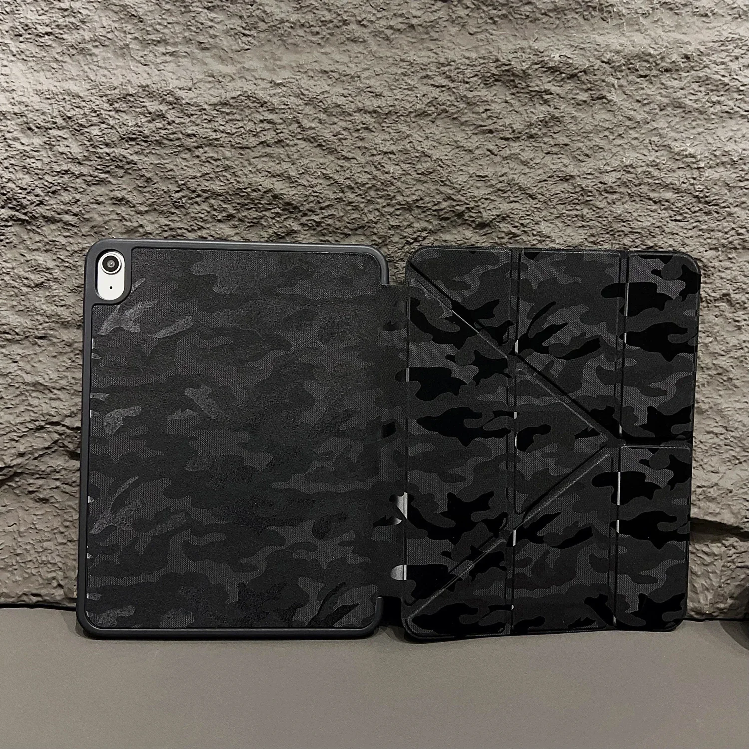 Etui z podstawką na tablet iPad 6 7 8 9 10. generacji 10.2 10.9 11 cali, etui Air Pro Mini 3 4 5 2025 A16, kamuflaż — zdjęcie produktu 6