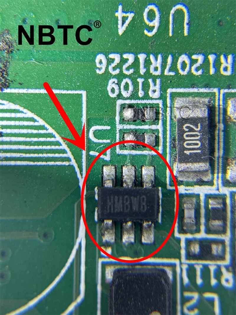 S17+ hashboard boost SOT23-6 marking HMxxx position U7