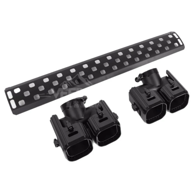 

Suitable for Land Rover New Defender Tail Pipe Square Four Outlet Exhaust 90/110/130 Black Warrior 007 Modification