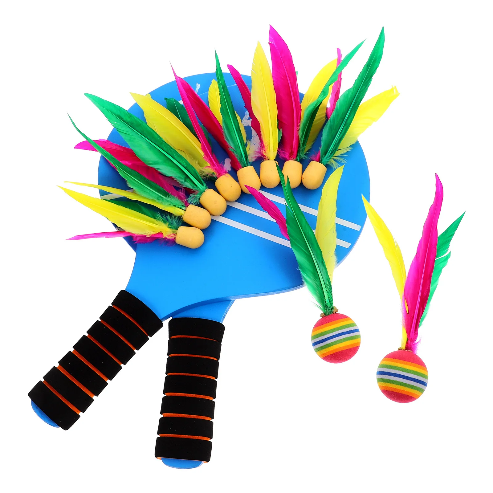 

Wooden Beach Paddle Set Premium Portable Table Tennis Badminton Racquet For Adults Outdoor Lawn Garden Decoration