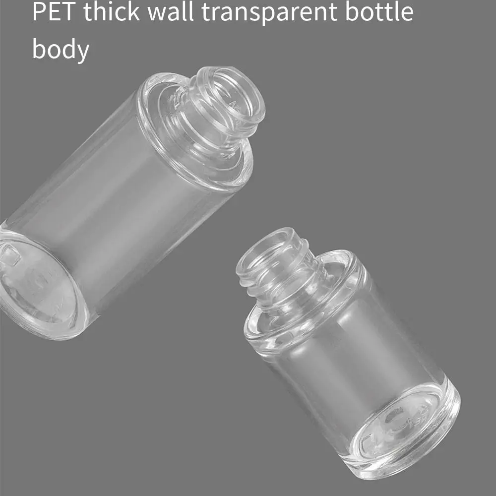 20-50 مللي زجاجات قطارة الزيت العطري البلاستيك الأبيض زجاجات إعادة الملء شفافة فارغة الروائح زجاجات الجمال سولون
