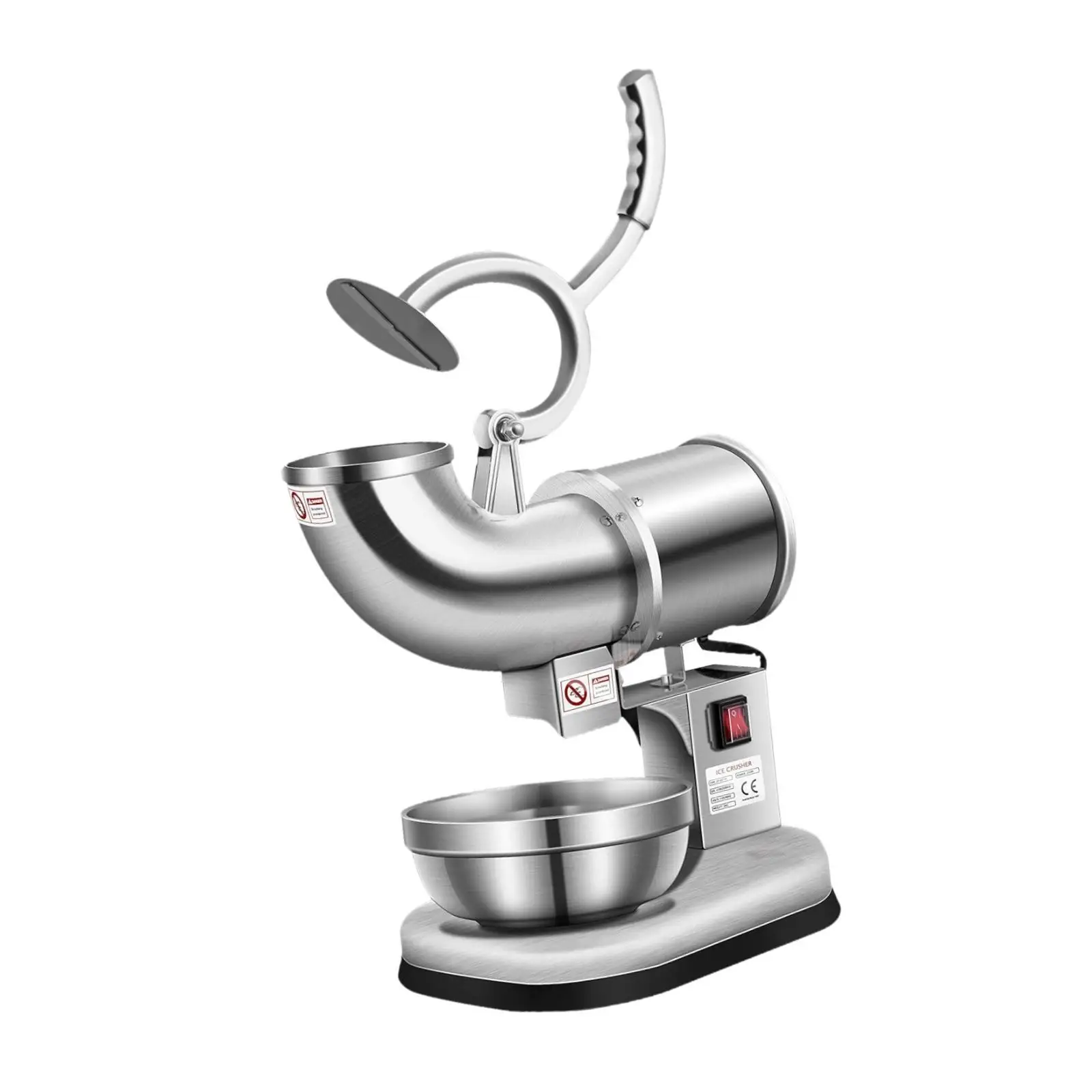 

Electric Ice Crusher Sturdy Shaved Ice Machine for Festivals Cafe EU Adapter