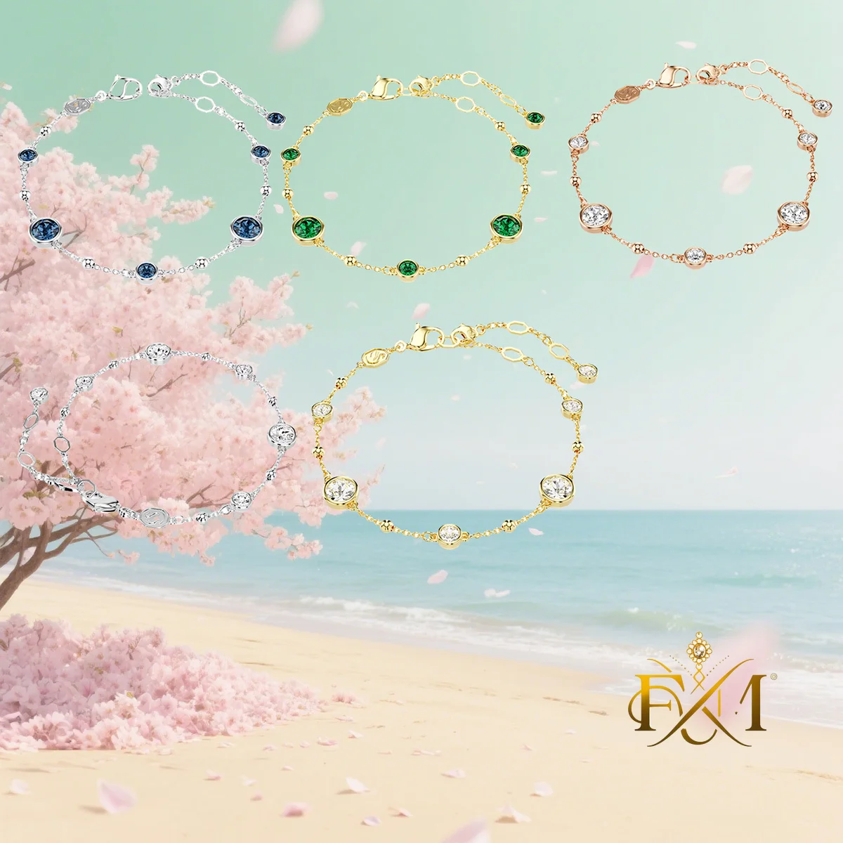 

2025 New Luxury Bracelet for Summer Daily Wear, Full of Love and Satisfaction, Unique Commemorative Significance - Holiday Gift