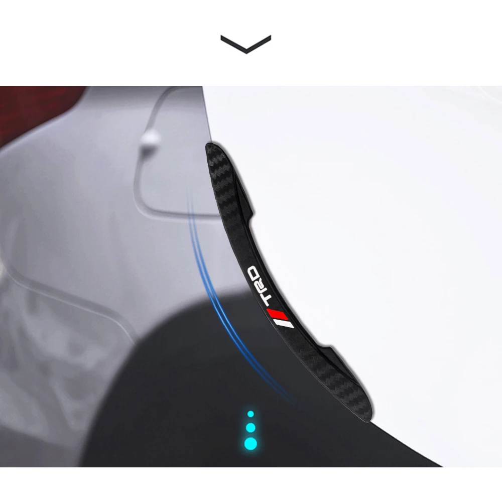 4 قطعة حافة باب السيارة المضادة للتصادم شرائط الوفير ملصقات الكسوة لتويوتا برادو أكوا هايلكس كامري Rav4 بريوس TRD Venza Yaris Crown #3