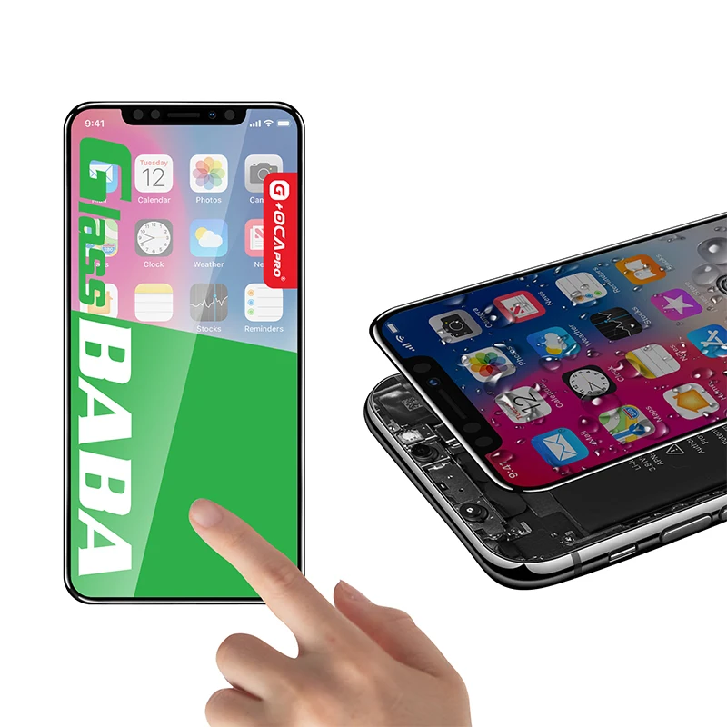 СТЕКЛО BABA G+OCA PRO NO IC Короткое гибкое сенсорное стекло с дигитайзером и рамкой + OCA для iPhone 11promax 12 13mini Фото №6