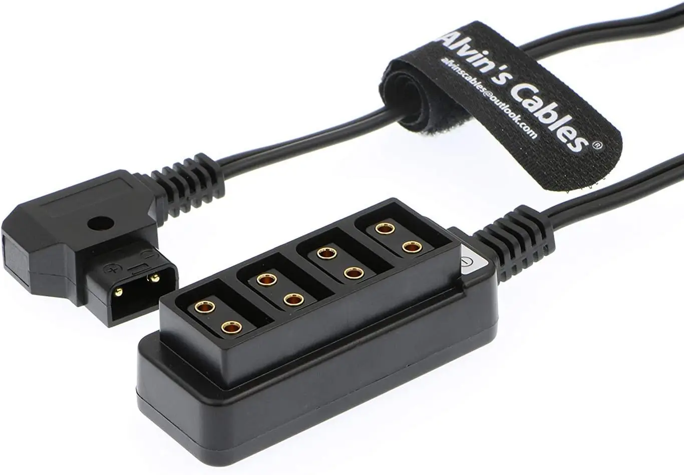 

Alvin's Cables D-tap Splitter Cable D-tap Male to 4 Port Dtap Female Power Supply for V-Mount Camera Battery P-tap Power Hub 60c
